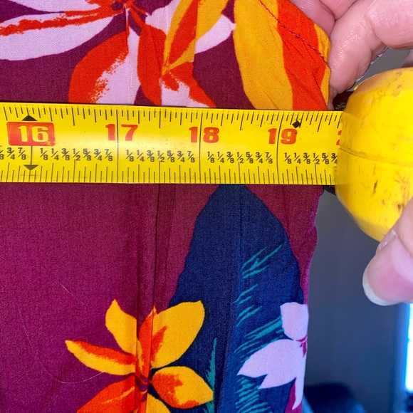 SALE-Old Navy Asymmetrical Dress in Purple Floral print. - Picture 6 of 11